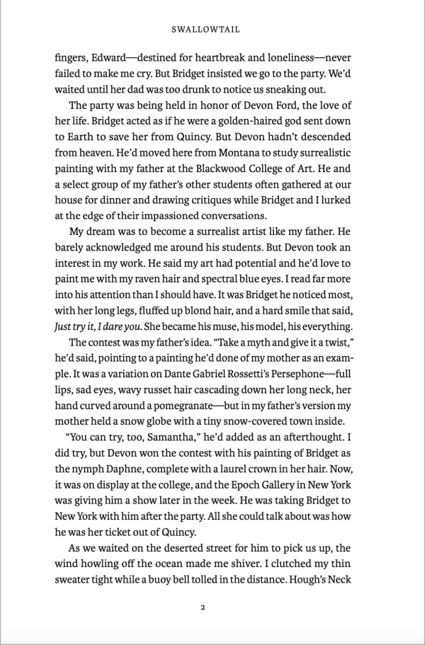 PREORDER - SWALLOWTAIL paperback - Image 3